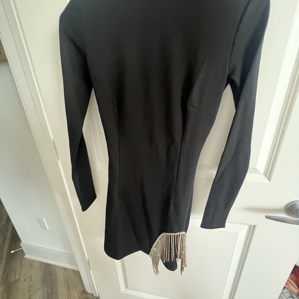Adika Black Diamond Frill Dress
